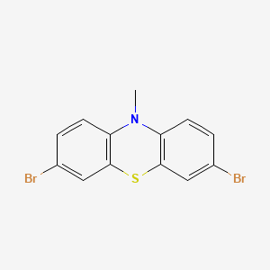 3,7-Dibromo-10-methyl-10H-phenothiazine chemical structure (CAS 34964-70-0)