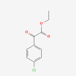 Ethyl 2-(4-chlorophenyl)-2-oxoacetate chemical structure (CAS 34966-48-8)