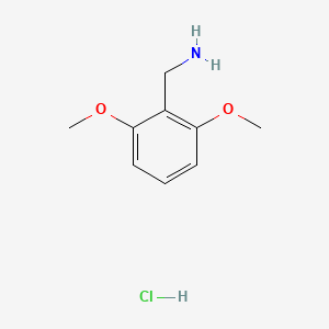 (2,6-Dimethoxyphenyl)methanamine hydrochloride chemical structure (CAS 34967-23-2)