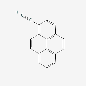 1-Ethynylpyrene chemical structure (CAS 34993-56-1)