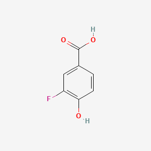 3-Fluoro-4-hydroxybenzoic acid chemical structure (CAS 350-29-8)