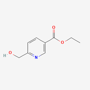 Ethyl 6-(hydroxymethyl)nicotinate chemical structure (CAS 35005-81-3)