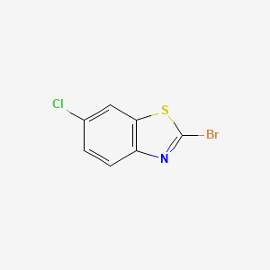 2-Bromo-6-chlorobenzo[d]thiazole chemical structure (CAS 3507-17-3)