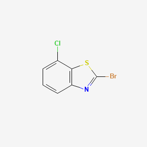 2-Bromo-7-chlorobenzo[d]thiazole chemical structure (CAS 3507-58-2)