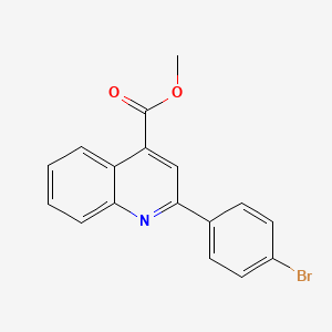 Methyl 2-(4-bromophenyl)quinoline-4-carboxylate chemical structure (CAS 350997-62-5)