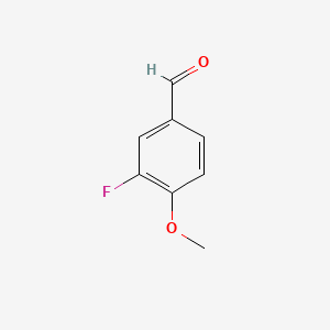 3-Fluoro-4-methoxybenzaldehyde chemical structure (CAS 351-54-2)