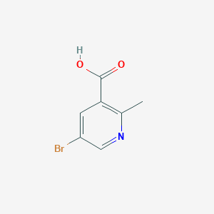 5-Bromo-2-methylnicotinic acid chemical structure (CAS 351003-02-6)