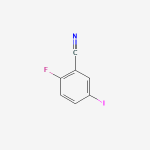 2-Fluoro-5-iodobenzonitrile chemical structure (CAS 351003-36-6)