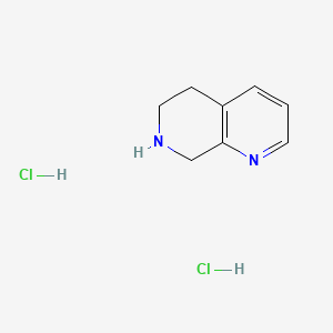 5,6,7,8-Tetrahydro-1,7-naphthyridine dihydrochloride chemical structure (CAS 351038-62-5)
