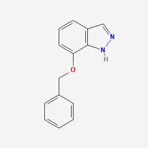 7-(Benzyloxy)-1H-indazole chemical structure (CAS 351210-09-8)