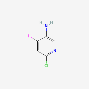 6-Chloro-4-iodopyridin-3-amine chemical structure (CAS 351227-42-4)