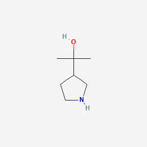 2-(Pyrrolidin-3-yl)propan-2-ol chemical structure (CAS 351369-41-0)