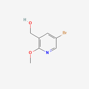 5-Bromo-2-methoxy-3-pyridinemethanol chemical structure (CAS 351410-47-4)