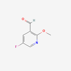 5-Fluoro-2-methoxypyridine-3-carboxaldehyde chemical structure (CAS 351410-62-3)