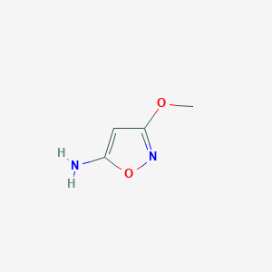 3-Methoxyisoxazol-5-amine chemical structure (CAS 35143-69-2)