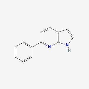 6-Phenyl-1H-pyrrolo[2,3-b]pyridine chemical structure (CAS 351438-94-3)