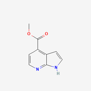 Methyl 1H-pyrrolo[2,3-b]pyridine-4-carboxylate chemical structure (CAS 351439-07-1)