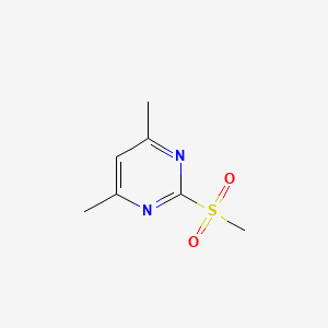 4,6-Dimethyl-2-methylsulfonylpyrimidine chemical structure (CAS 35144-22-0)
