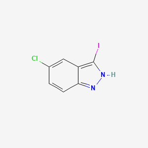 5-Chloro-3-iodo-1H-indazole chemical structure (CAS 351456-45-6)