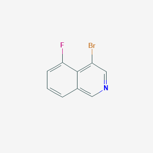 4-Bromo-5-fluoroisoquinoline chemical structure (CAS 351457-58-4)