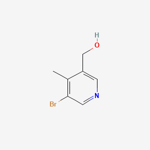 (5-Bromo-4-methylpyridin-3-yl)methanol chemical structure (CAS 351458-17-8)