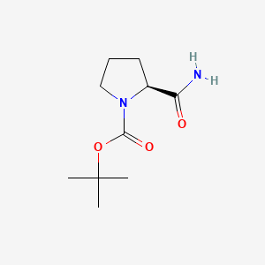 Boc-Pro-NH2 chemical structure (CAS 35150-07-3)