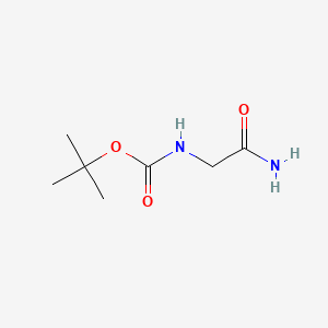 tert-Butyl (2-amino-2-oxoethyl)carbamate chemical structure (CAS 35150-09-5)