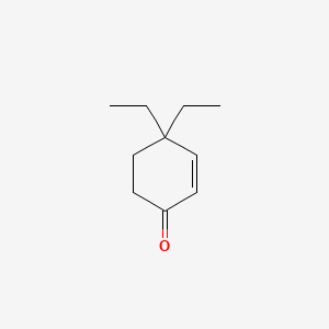4,4-Diethylcyclohex-2-enone chemical structure (CAS 35161-14-9)