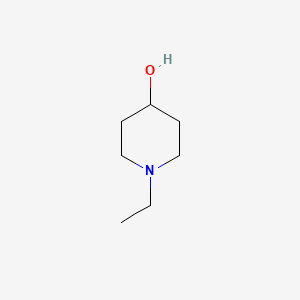 N-Ethyl-4-hydroxypiperidine chemical structure (CAS 3518-83-0)