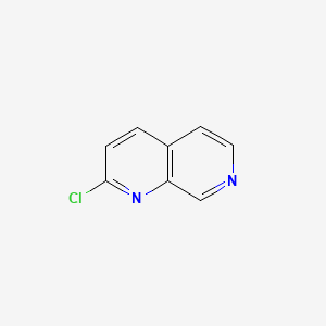 2-Chloro-1,7-naphthyridine chemical structure (CAS 35192-05-3)