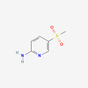 5-(Methylsulfonyl)pyridin-2-amine chemical structure (CAS 35196-11-3)