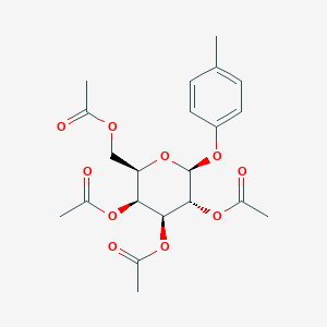 4-Methylphenyl tetra-O-acetyl-β-D-galactopyranoside chemical structure (CAS 3520-64-7)