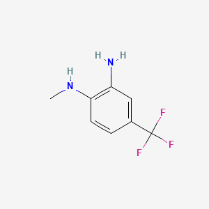 N1-Methyl-4-(trifluoromethyl)benzene-1,2-diamine chemical structure (CAS 35203-49-7)