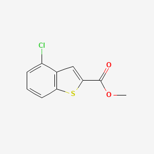 Methyl 4-chlorobenzo[b]thiophene-2-carboxylate chemical structure (CAS 35212-95-4)
