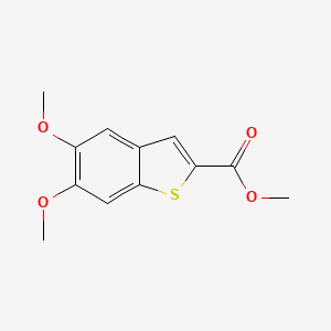 Methyl 5,6-Dimethoxybenzothiophene-2-carboxylate chemical structure (CAS 35212-99-8)