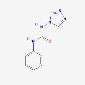 1-Phenyl-3-(4H-1,2,4-triazol-4-yl)urea chemical structure (CAS 35224-76-1)