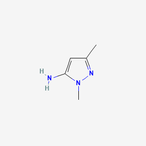 5-Amino-1,3-dimethylpyrazole chemical structure (CAS 3524-32-1)