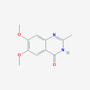 6,7-Dimethoxy-2-methylquinazolin-4-ol chemical structure (CAS 35241-23-7)