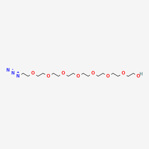 23-Azido-3,6,9,12,15,18,21-heptaoxatricosan-1-ol chemical structure (CAS 352439-36-2)