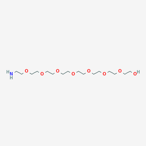 23-Amino-3,6,9,12,15,18,21-heptaoxatricosan-1-ol chemical structure (CAS 352439-37-3)
