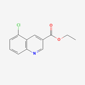 Ethyl 5-chloroquinoline-3-carboxylate chemical structure (CAS 352521-48-3)
