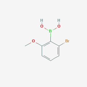 (2-Bromo-6-methoxyphenyl)boronic acid chemical structure (CAS 352525-79-2)