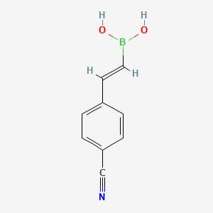 (E)-(4-Cyanostyryl)boronic acid chemical structure (CAS 352525-92-9)
