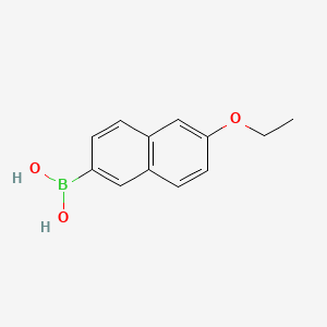 (6-Ethoxynaphthalen-2-yl)boronic acid chemical structure (CAS 352525-98-5)