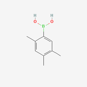 (2,4,5-Trimethylphenyl)boronic acid chemical structure (CAS 352534-80-6)