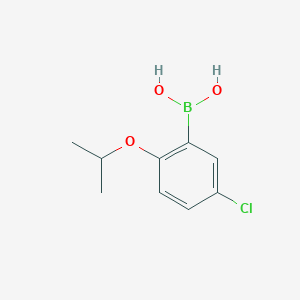 (5-Chloro-2-isopropoxyphenyl)boronic acid chemical structure (CAS 352534-87-3)