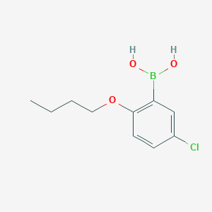 (2-Butoxy-5-chlorophenyl)boronic acid chemical structure (CAS 352534-88-4)