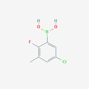 (5-Chloro-2-fluoro-3-methylphenyl)boronic acid chemical structure (CAS 352535-87-6)