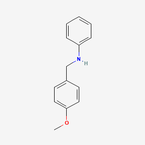 N-(4-Methoxybenzyl)aniline chemical structure (CAS 3526-43-0)