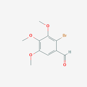2-Bromo-3,4,5-trimethoxybenzaldehyde chemical structure (CAS 35274-53-4)